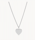 Collar Lane Heart acero color 