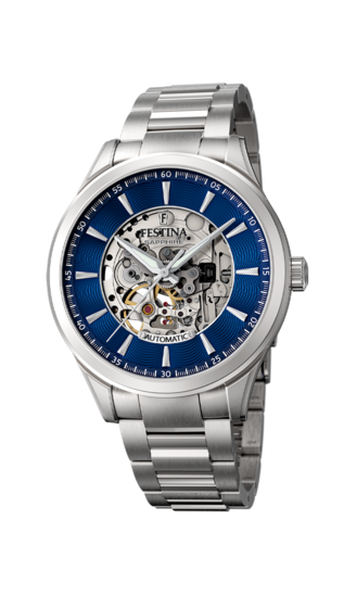 FESTINA SKELETON AUTOMÁTICO F20536/3 AZUL, DE ARMYS, HOMBRE - Joyería