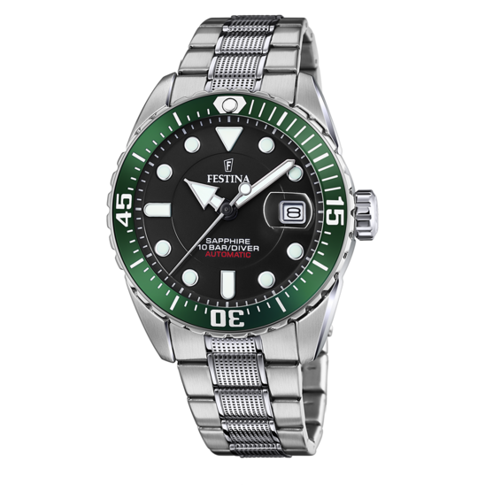 RELOJ FESTINA CHRONO BIKE 2021 F20544/3 VERDE CORREA DE CAUCHO, HOMBRE