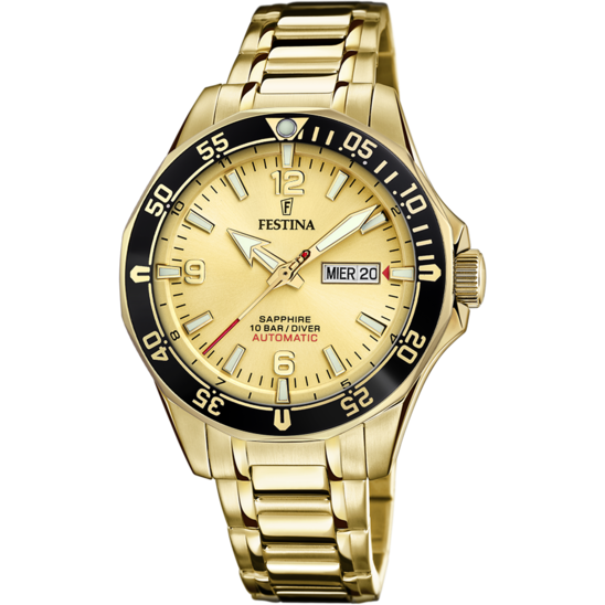 RELOJ FESTINA AUTOMATICO F20479/1 DORADO, CORREA DE ACERO, HOMBRE - Joyería  Moré