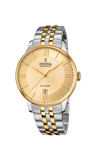 RELOJ FESTINA AUTOMATICO F20483/1 BEIGE, CORREA DE ACERO, HOMBRE - Joyería  Moré