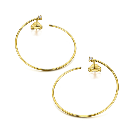 Aros de oro con diamantes deals