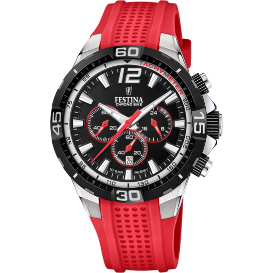 FESTINA WATCH CHRONO BIKE F20523/7 RED, RUBBER, MEN