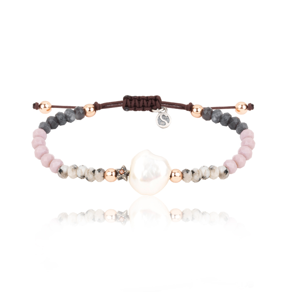 Pulsera Sunfield Benasque Perla rosa