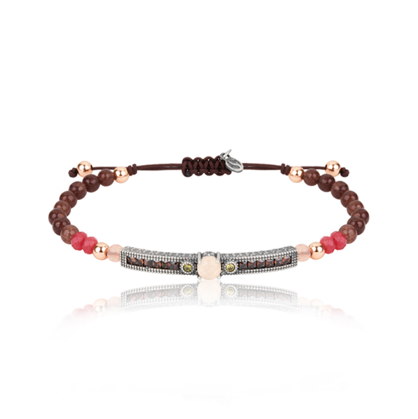 Pulsera Sunfield Bolvir Cuarzo Rosa 