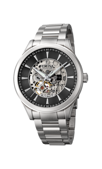 RELOJ FESTINA SKELETON AUTOMÁTICO F20536/4 NEGRO, CORREA DE ARMYS, HOMBRE